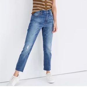 Madewell High Rise Slim Crop Boyjean